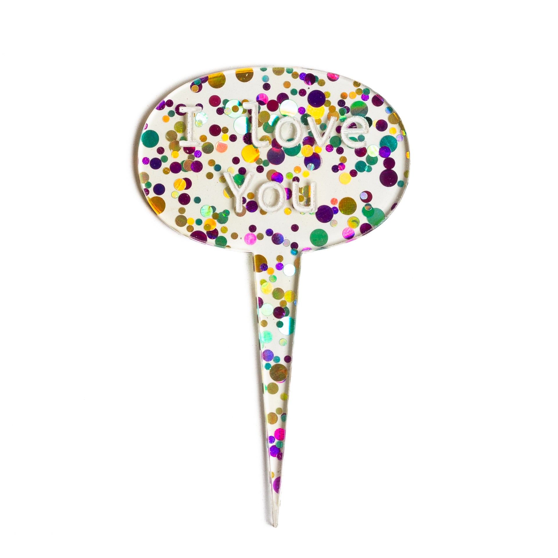 Mini Sign - I Love You - Confetti - Urban Sprouts