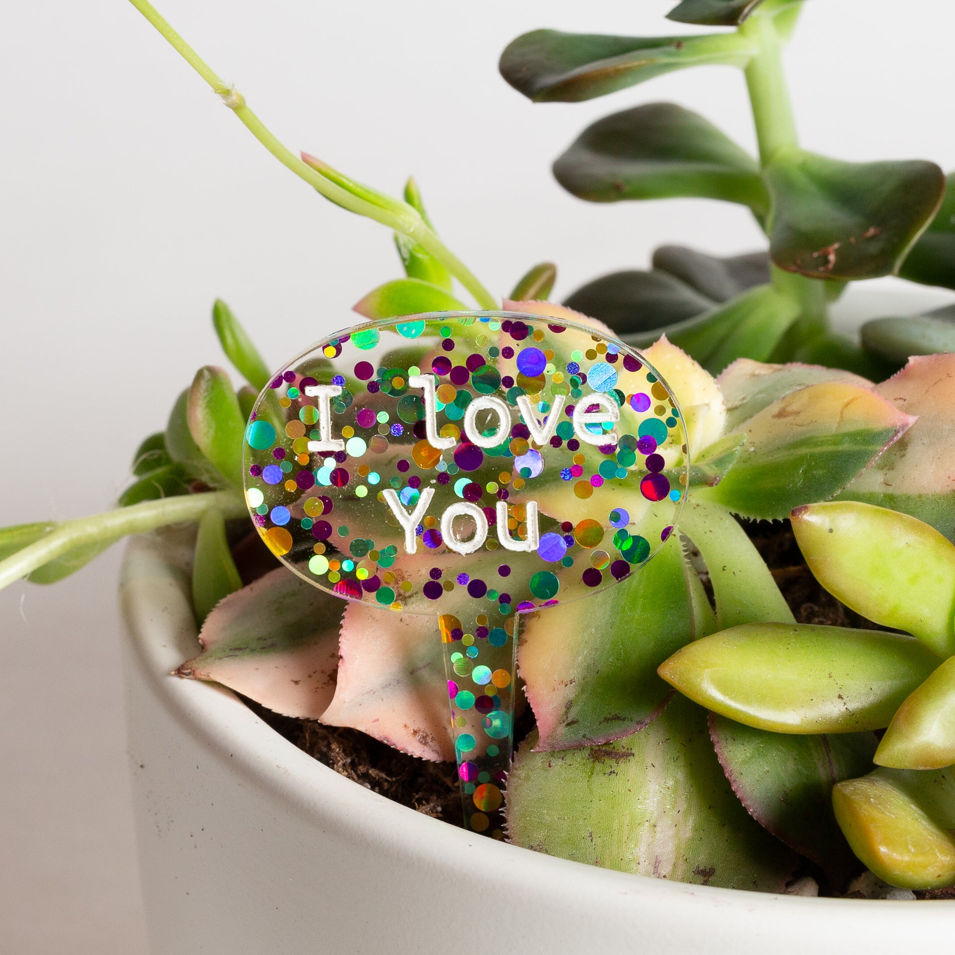 Mini Sign - I Love You - Confetti - Urban Sprouts