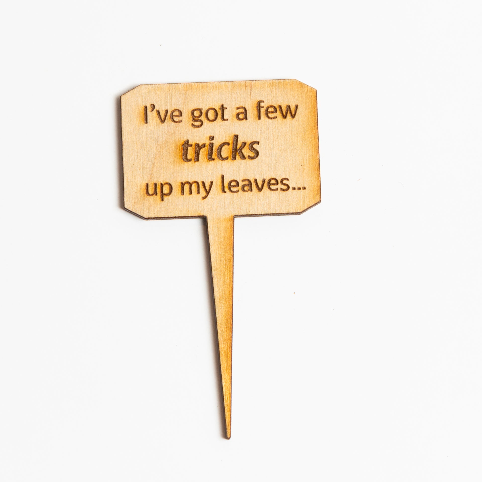 Mini Sign -I've Got a Few Tricks Up My Leaves - Urban Sprouts
