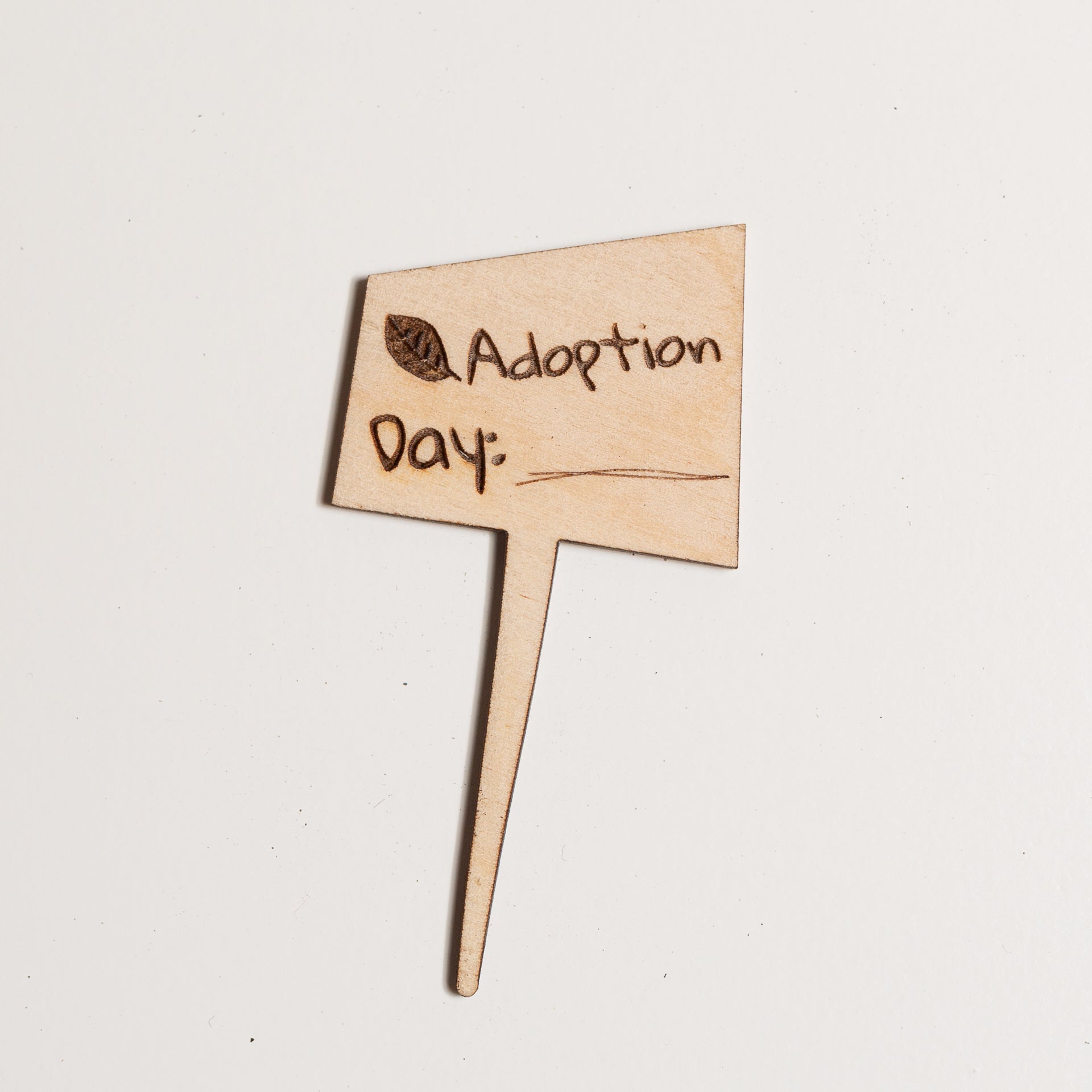 Mini Sign -Leaf Adoption Day - Urban Sprouts