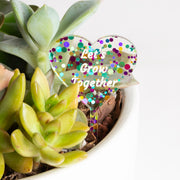 Mini Sign - Let's Grow Together - Confetti - Urban Sprouts