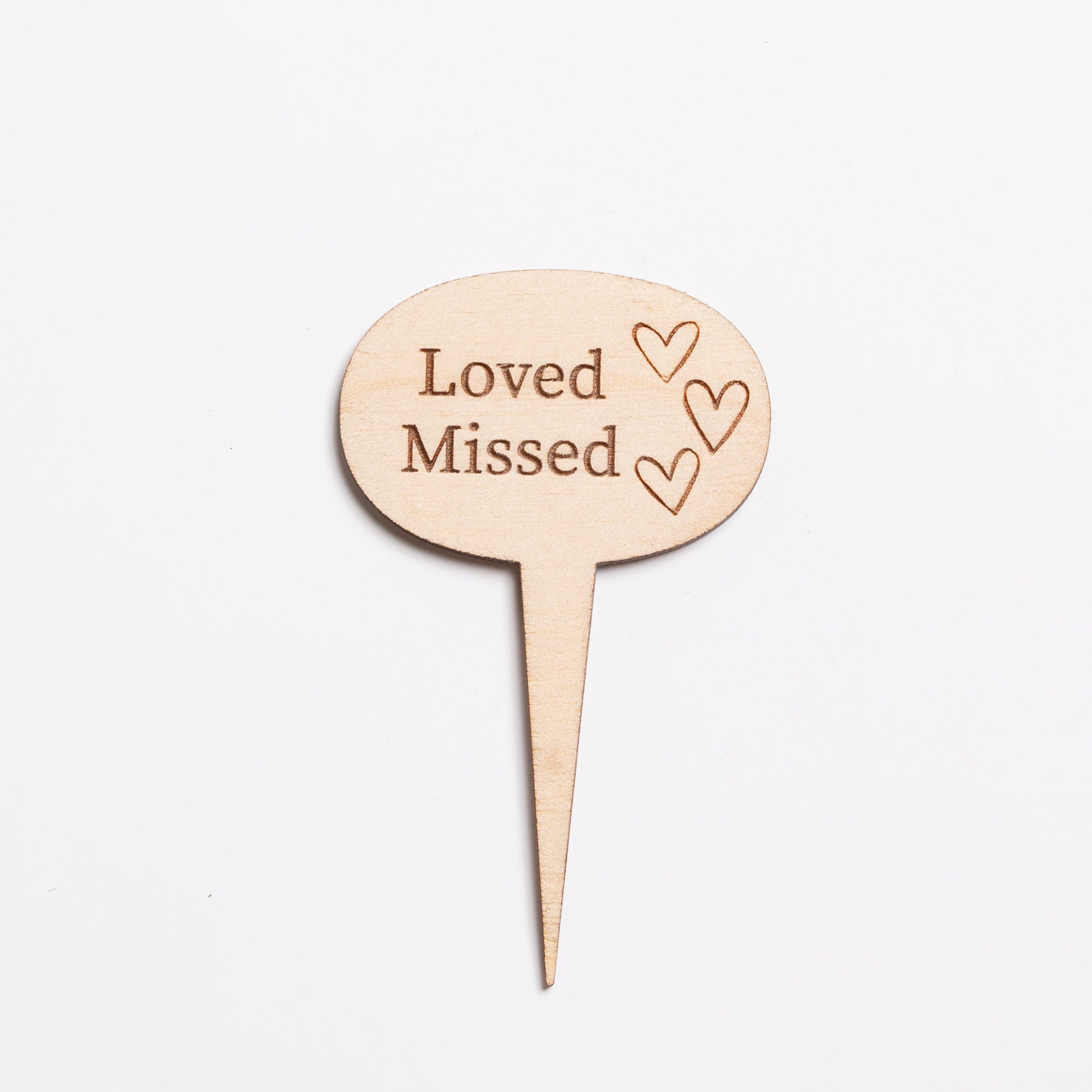 Mini Sign - Loved Missed (Hearts) - Urban Sprouts