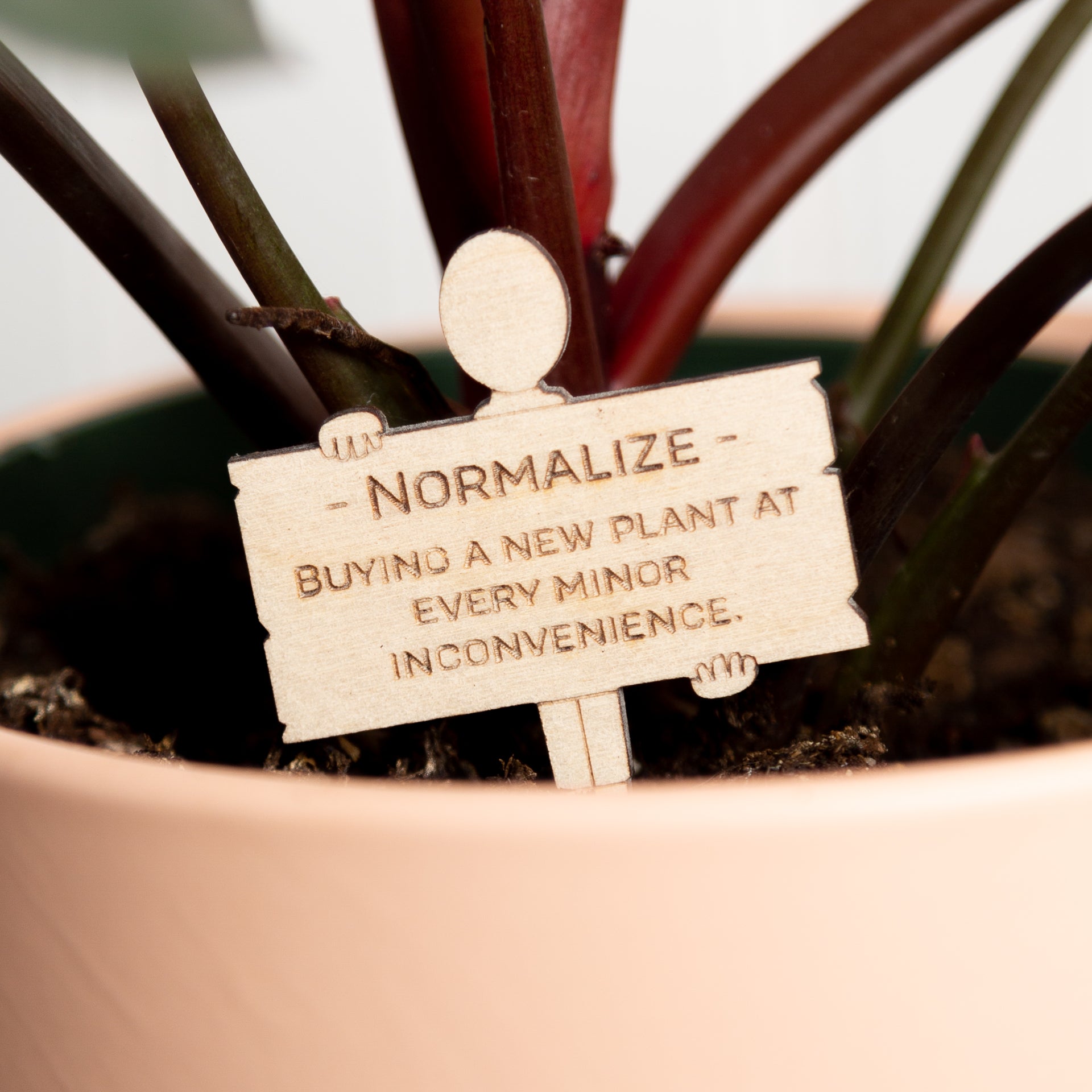 Mini Sign -Normalize Buying a New Plant at Every Minor Inconvenience - Urban Sprouts