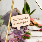 Mini Sign - Our friendship is unbeleafable - Urban Sprouts