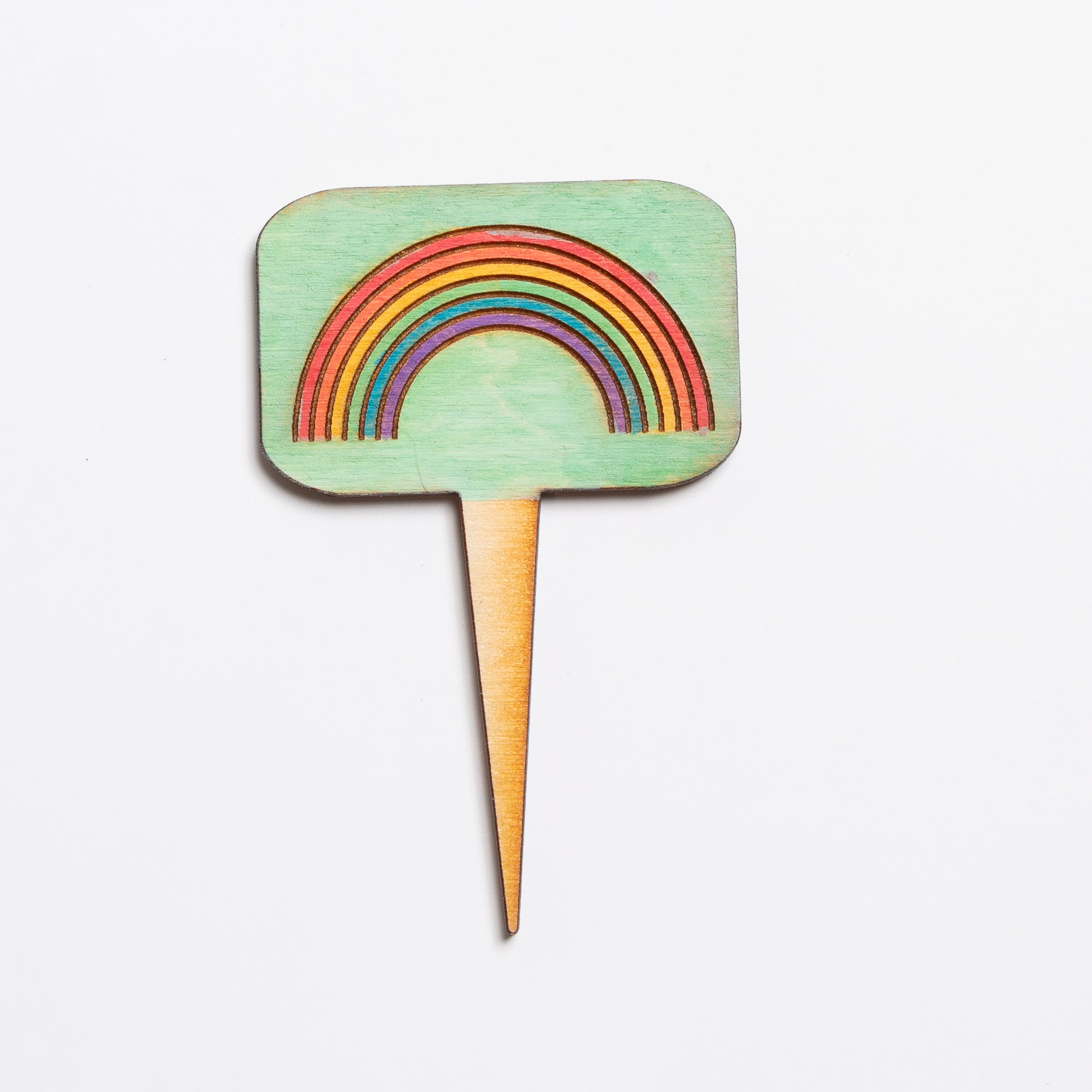 Mini Sign - Rainbow (Painted) - Urban Sprouts