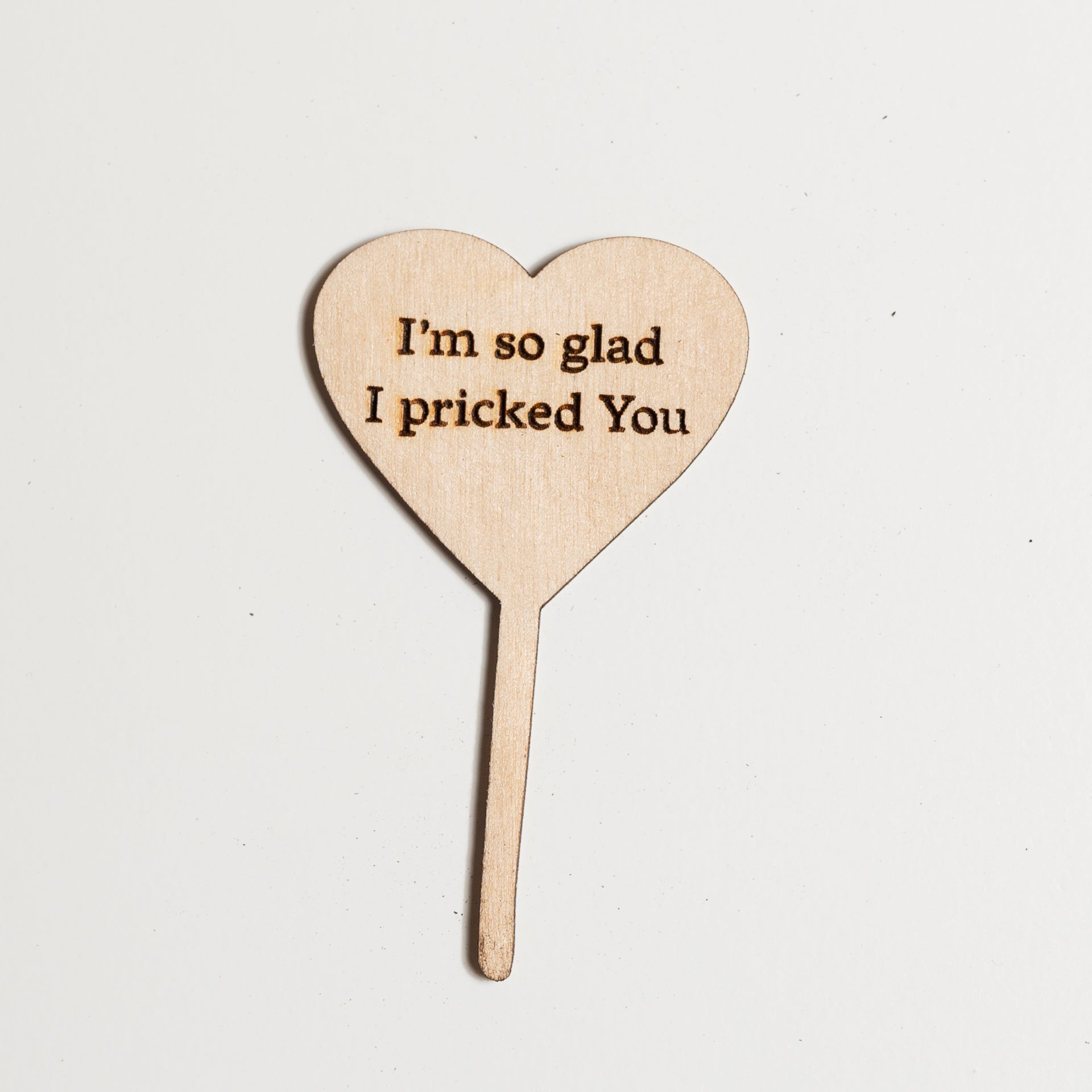 Mini Sign - So Glad I pricked You - Urban Sprouts