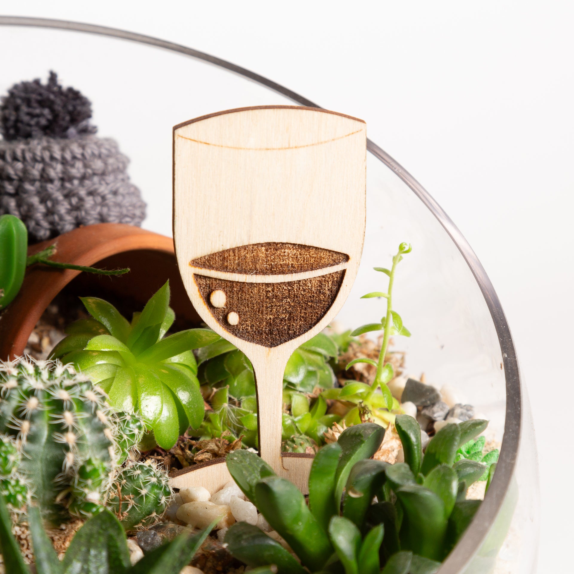 Mini sign- wine glass - Urban Sprouts