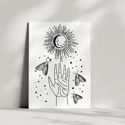 Moonlight Reach - Blank Greeting Card - Urban Sprouts