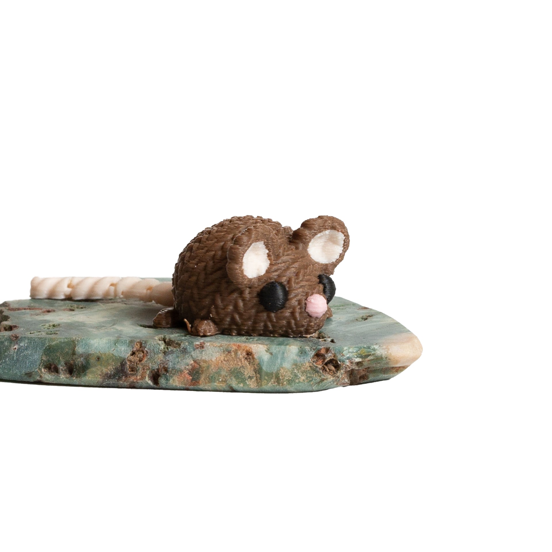 Little Brown Knitted Mouse w/ Articulated Tail - Urban Sprouts