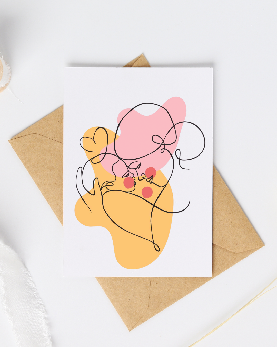 Mother and Baby - Blank Greeting Card - Urban Sprouts