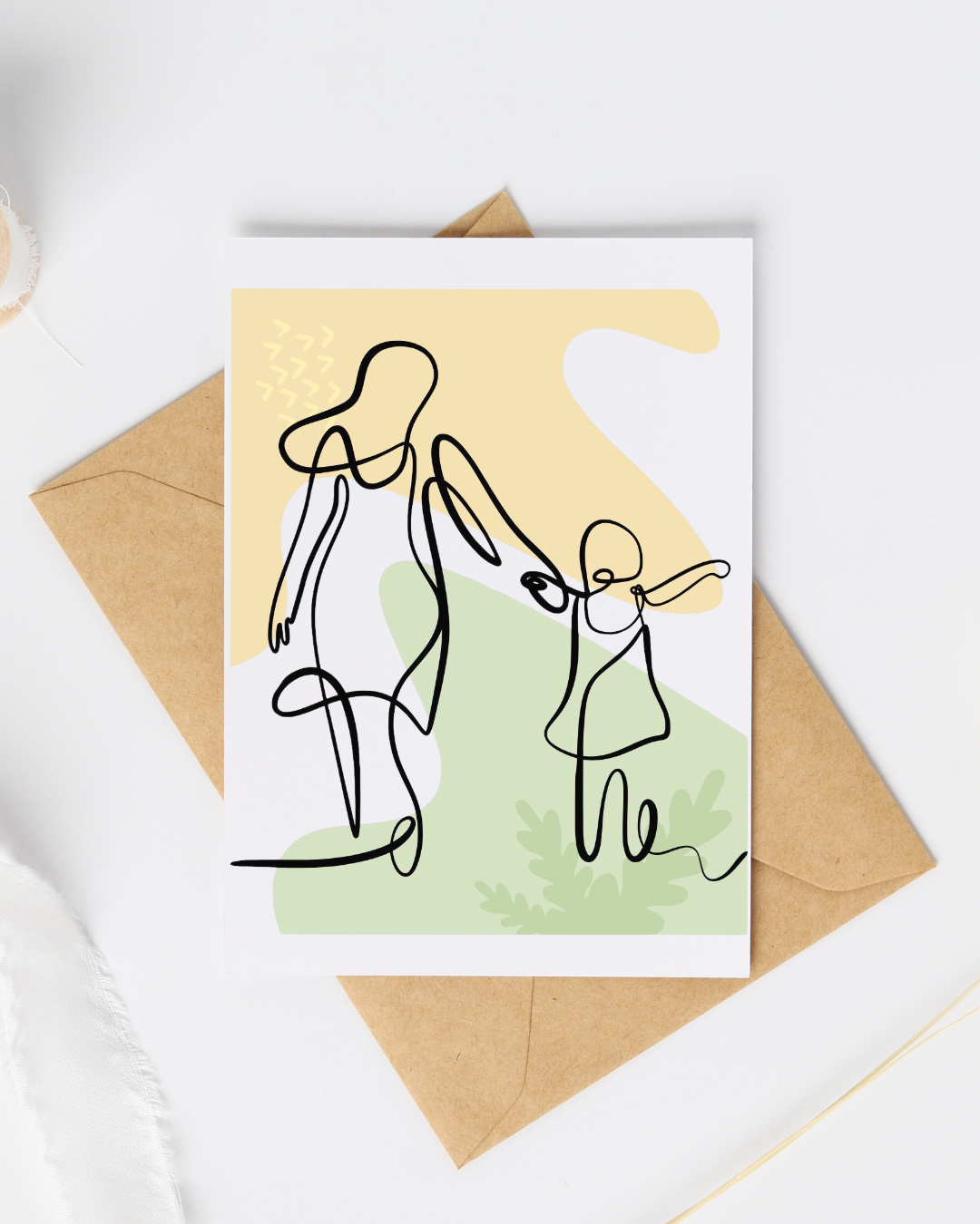 Mother and Child - Blank Greeting Card - Urban Sprouts