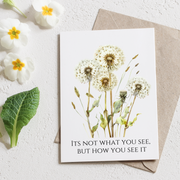 Not What You See How You See It - Blank Greeting Card - Urban Sprouts