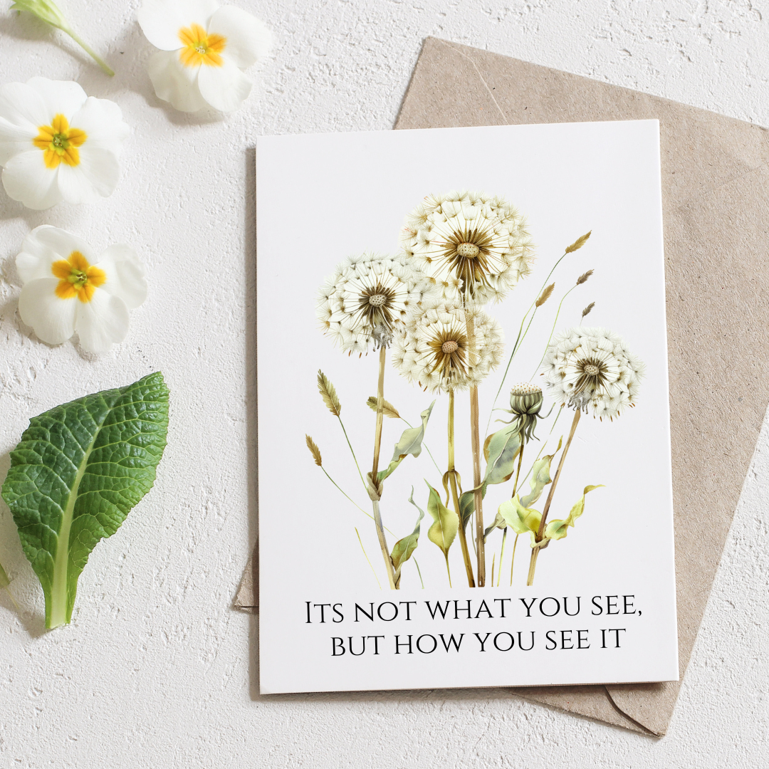 Not What You See How You See It - Blank Greeting Card - Urban Sprouts
