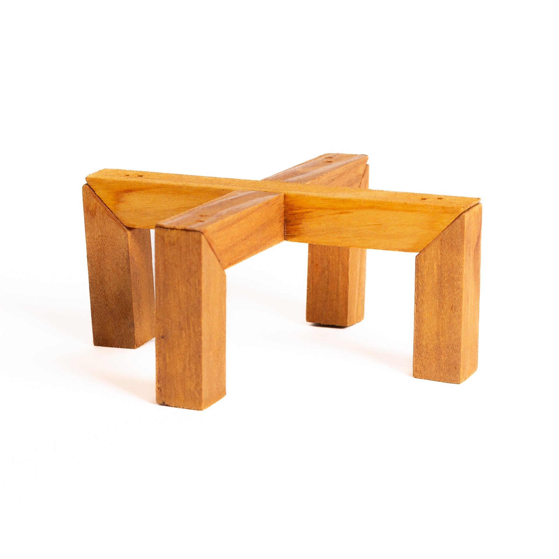 Pine Cross Pedestal Plant Stand - Urban Sprouts