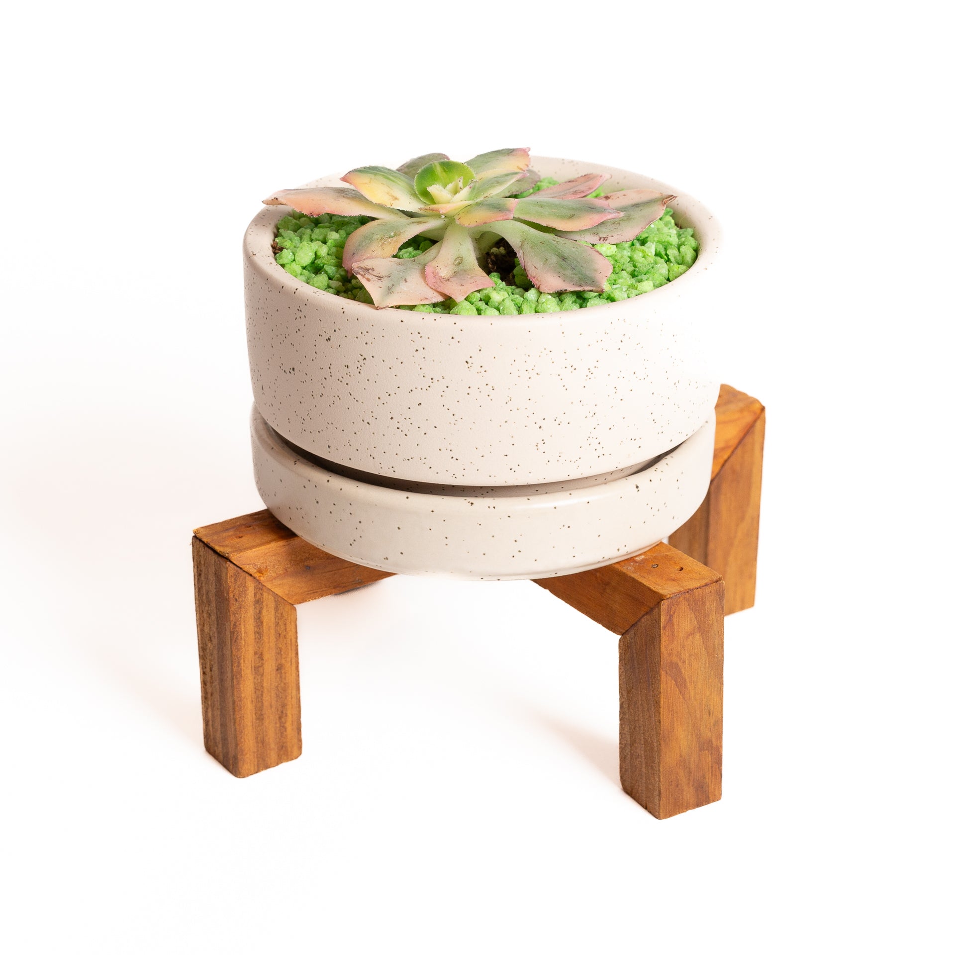 Pine Cross Pedestal Plant Stand - Urban Sprouts