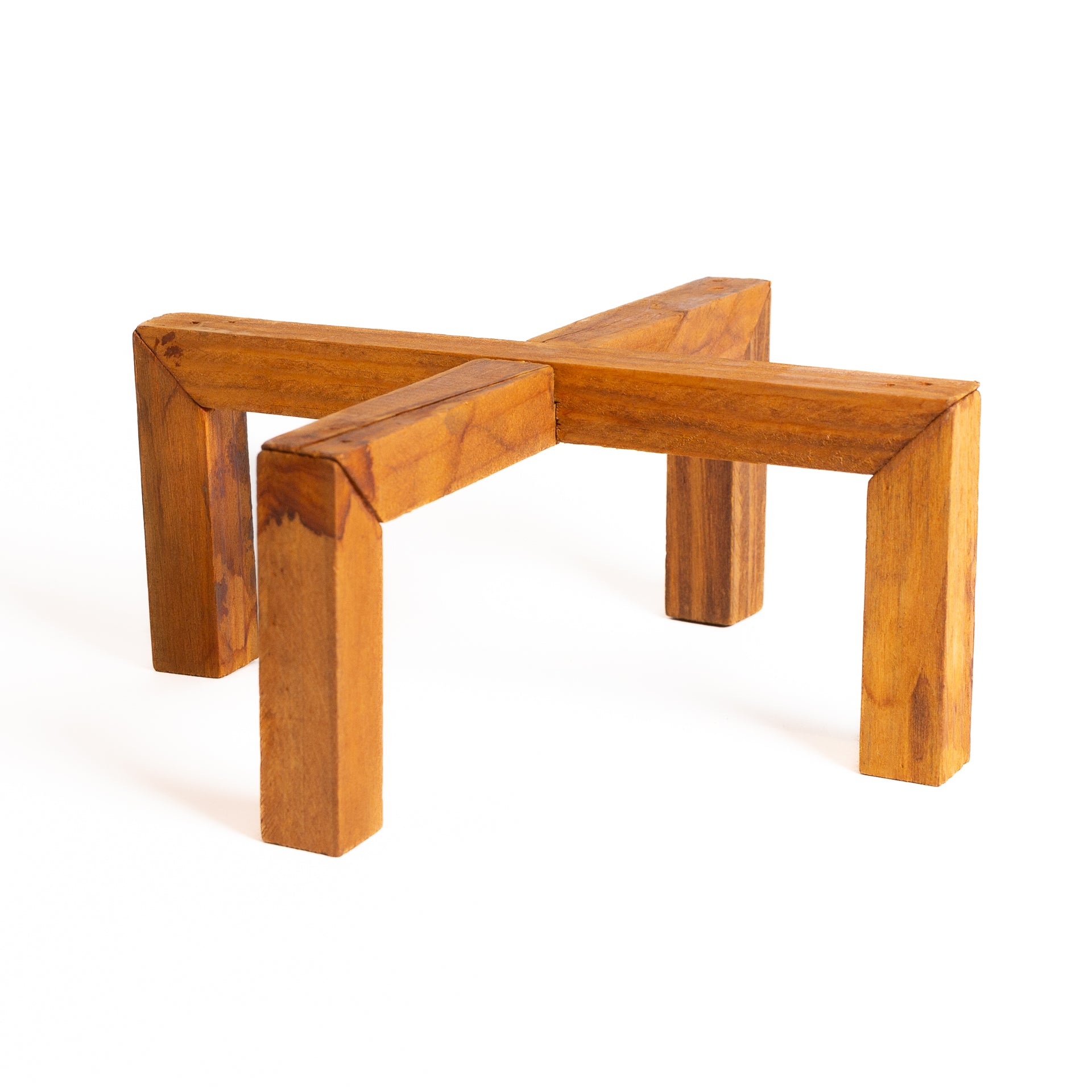 Pine Cross Pedestal Plant Stand - Urban Sprouts