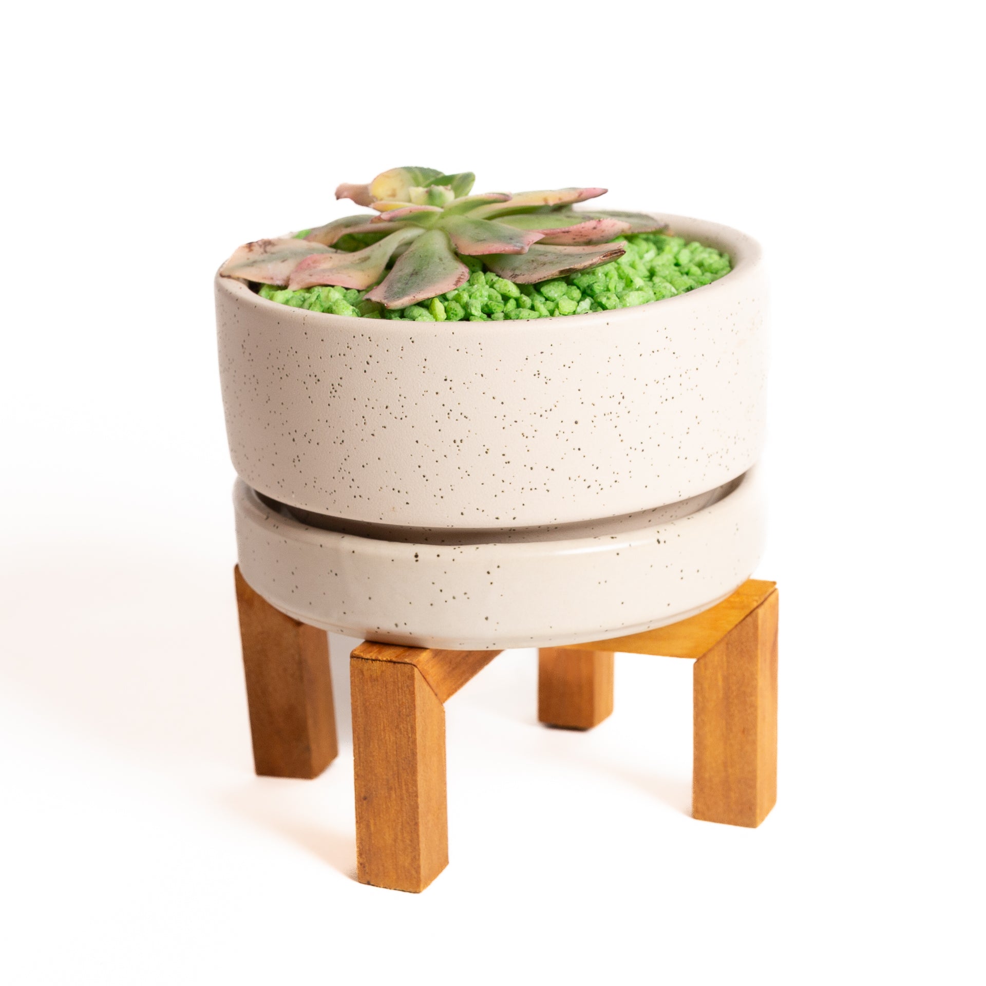 Pine Cross Pedestal Plant Stand - Urban Sprouts