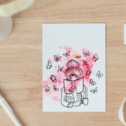 Reading Butterflies - Blank Greeting Card - Urban Sprouts
