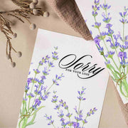 Sorry For Your Loss Lavender - Blank Greeting Card - Urban Sprouts