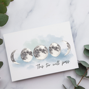 This too will pass - Blank Greeting Card - Urban Sprouts