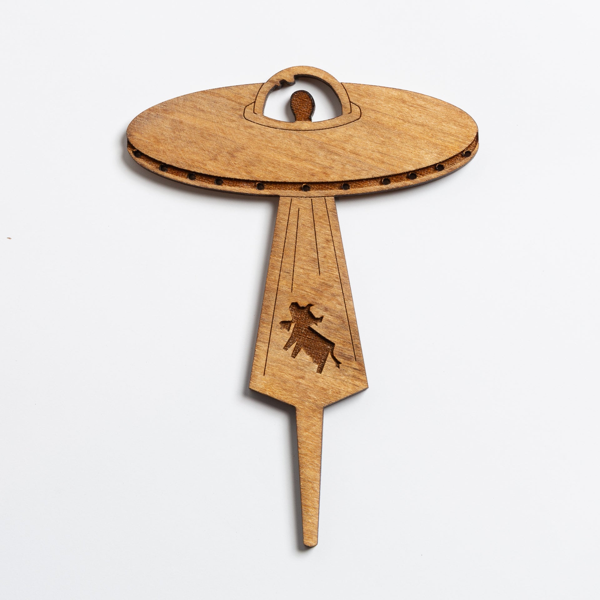 UFO - Alien Abduction with Cow Mini Sign