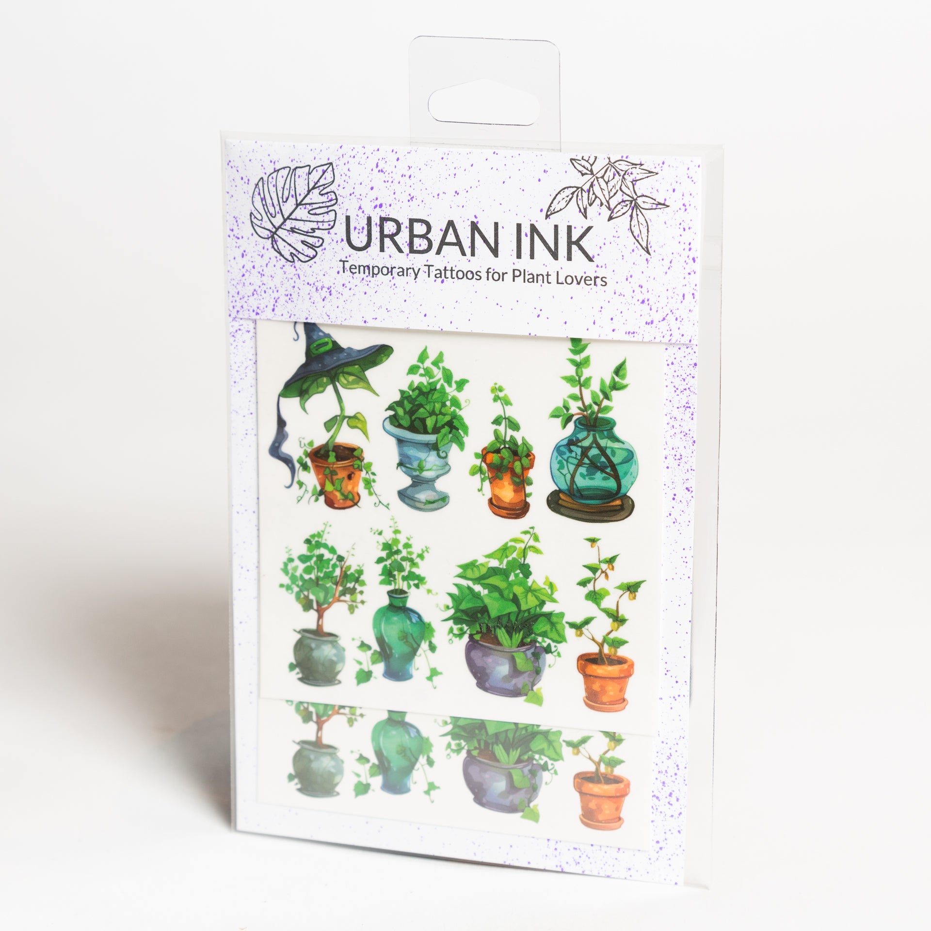 Urban Ink Tattoos - multi pack - witches houseplants - Urban Sprouts