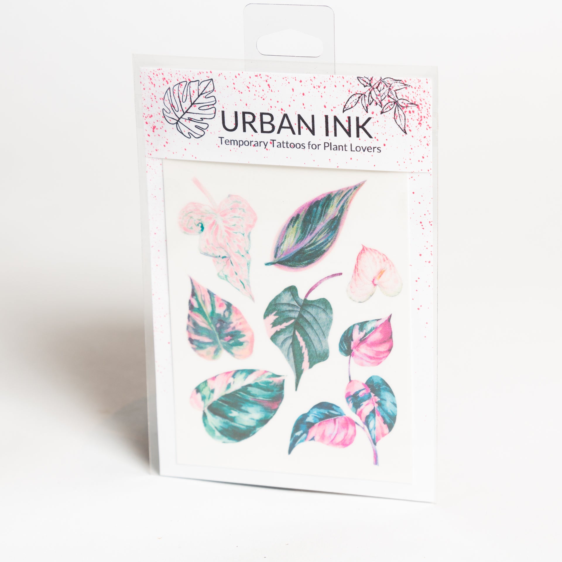 Urban Ink Tattoos - pink leaves - Urban Sprouts