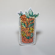 Sparkly Fruit Drink Sticker