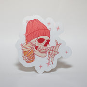 Skeleton Smoothie Sticker
