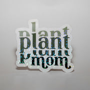 Green Plant Mom Sticker