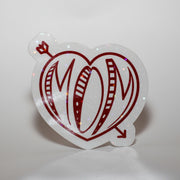 Mom Heart Arrow Sticker