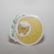Butterfly Crescent Moon Sticker