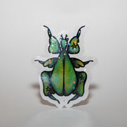 Green Beetle Sticker
