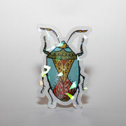 Turquoise Beetle Sticker