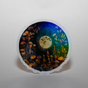 Full Moon Forest Sticker