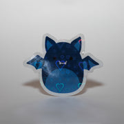 Sparkly Blue Bat Sticker