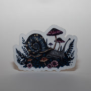 Dark Mushroom Snail Sticker