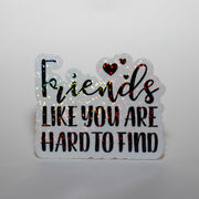 Friends Like You Are Hard to Find Sticker