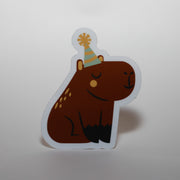 Happy Birthday Capybara Sticker