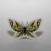 Green and Yellow Butterfly Sticker