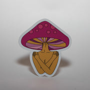 Mushroom Lady Sticker