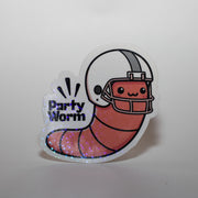 Party Worm Sticker