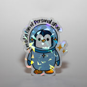 Personal Space Penguin Sticker