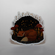 Sleeping Fox Sticker