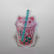 Cat Boba Tea Sticker