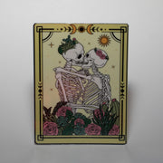 Skeleton Lovers Tarot Card Sticker