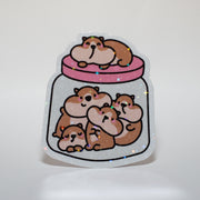 Hamster Jar Sticker