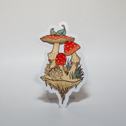 Mushroom Anatomy Sticker