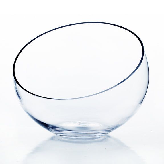 9" Glass Angled Terrarium Bowl - Urban Sprouts