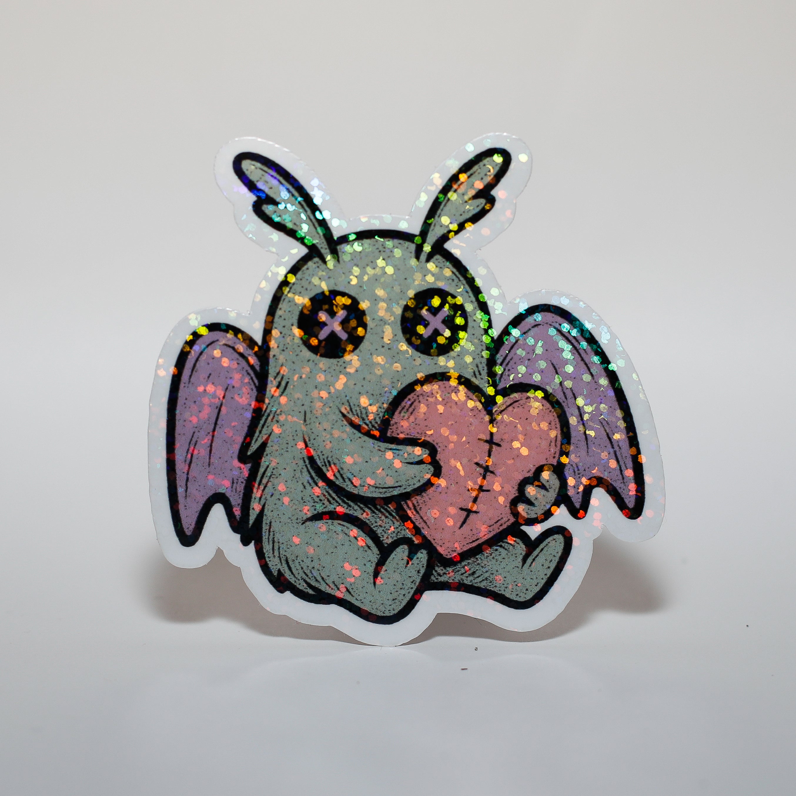 Voodoo Moth with Heart Sticker